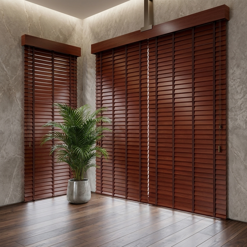 Window treatment in a refined interior